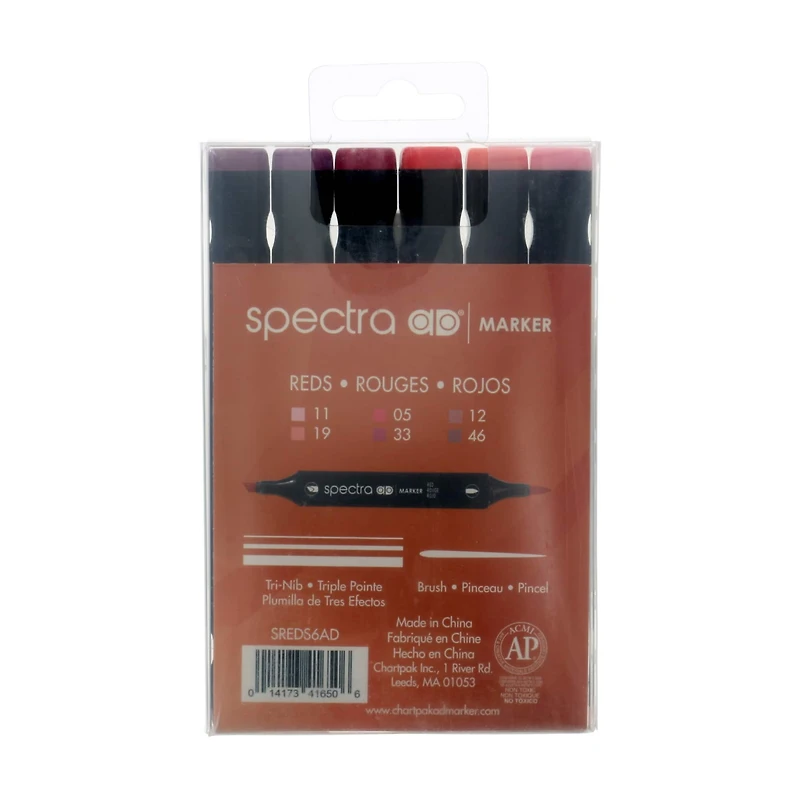 Chartpak® Spectra Ad™ Red Marker Set