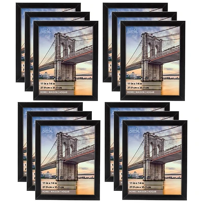 12 Pack: Black Flat Frame