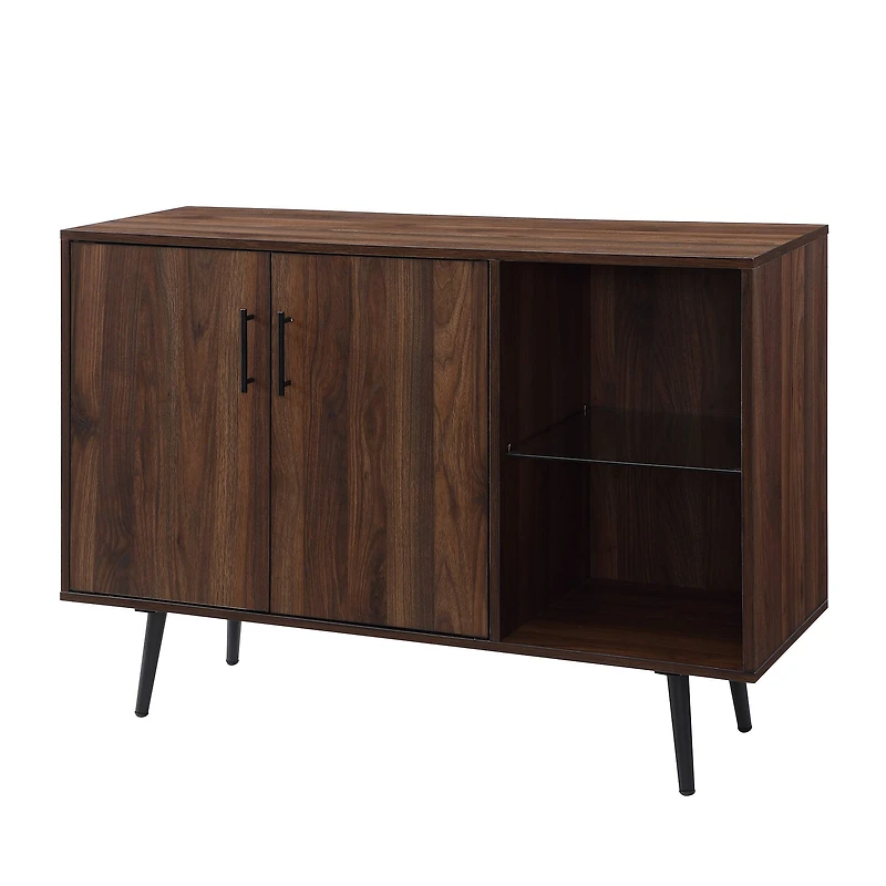 Walker Edison 44" Dark Walnut Mid Century Modern Buffet