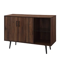 Walker Edison 44" Dark Walnut Mid Century Modern Buffet