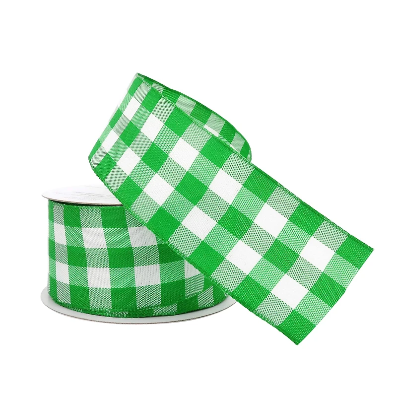 1.5" x 3yd. Wired Checkered Ribbon by Celebrate It