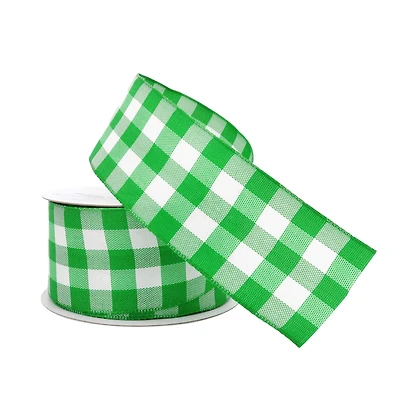 1.5" x 3yd. Wired Checkered Ribbon by Celebrate It