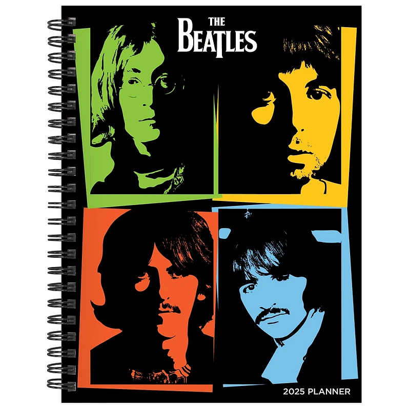 TF Publishing 2025 Medium The Beatles Weekly Monthly Spiral Planner