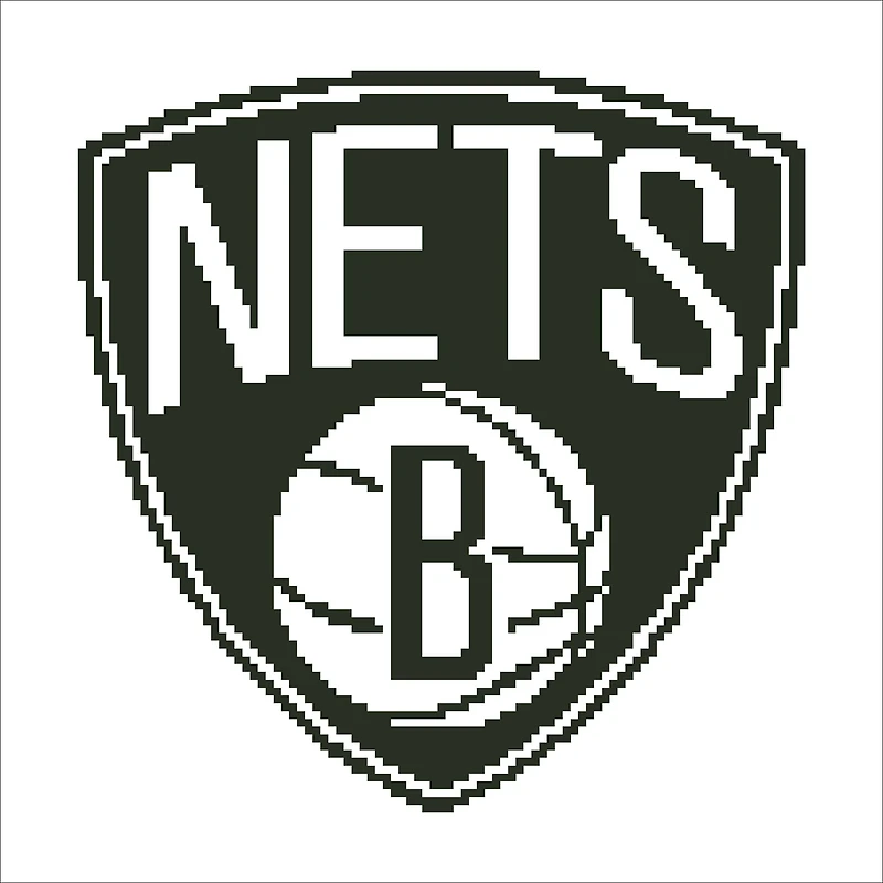 Camelot® Dots Intermediate NBA Brooklyn Nets Diamond Painting Kit