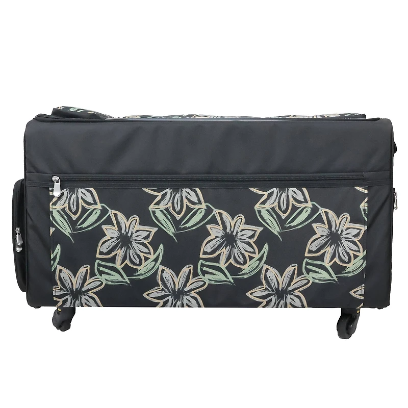 Everything Mary Floral Design Jumbo Rolling Craft Tote
