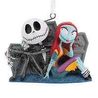 Hallmark DIsney® The Nightmare Before Christmas 3" Jack & Sally with Tombstones Ornament