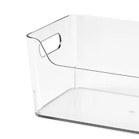 Clear Open Storage Bin by Simply Tidy