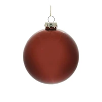 Red Glass Ball Ornaments Set