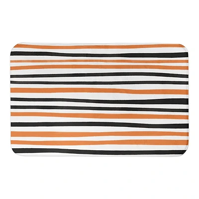 Halloween Stripes Bath Mat