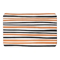 Halloween Stripes Bath Mat