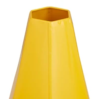 CosmoLiving by Cosmopolitan Yellow Iron Contemporary Vase, 12" x 10"