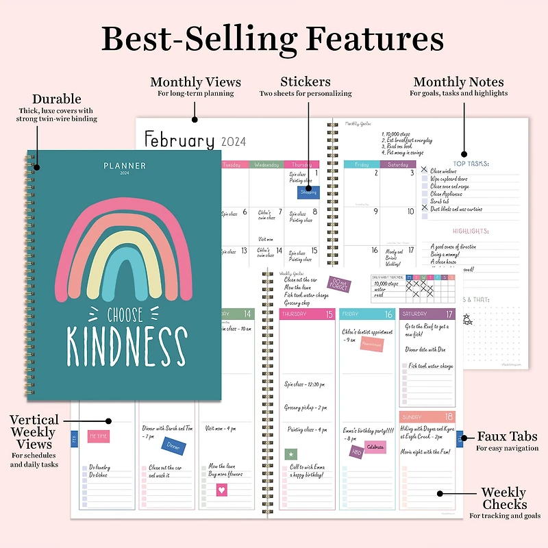 TF Publishing 2024 Choose Kindness Large Planner