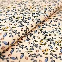 SINGER Floral Pastel Berries Cotton Fabric