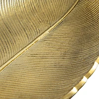 16" Gold Leaf Decorative Accent Tray