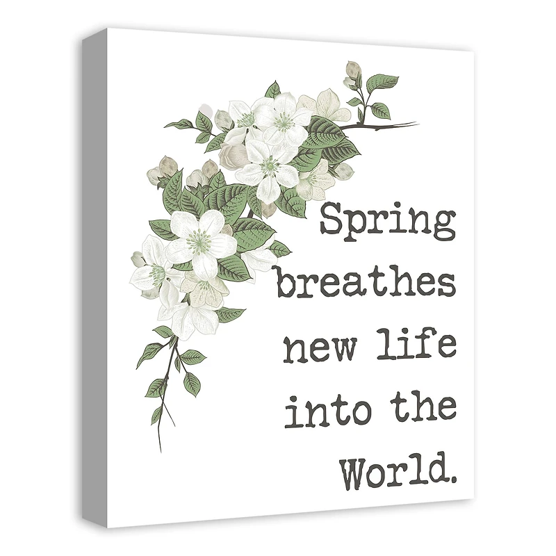 Spring Breathes New Life Canvas Art