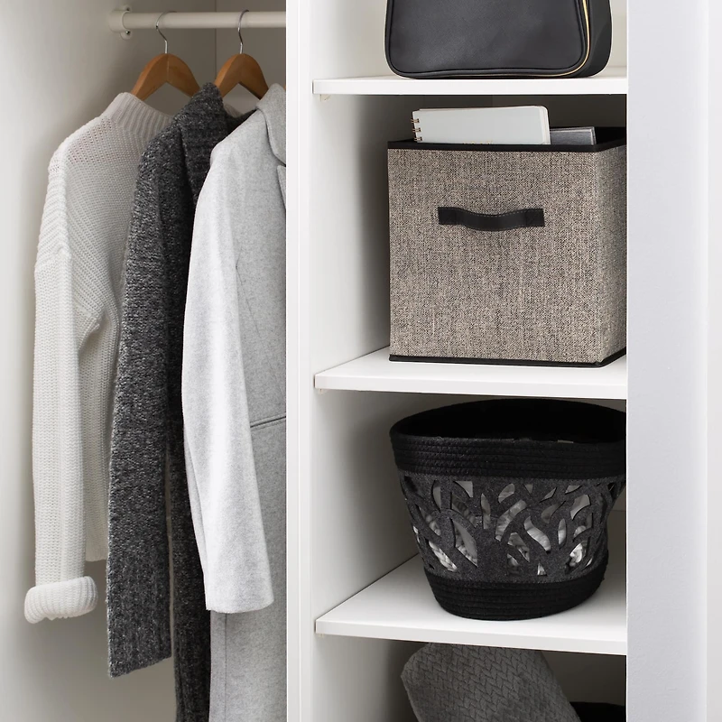 Simplify Black Collapsible Storage Cube