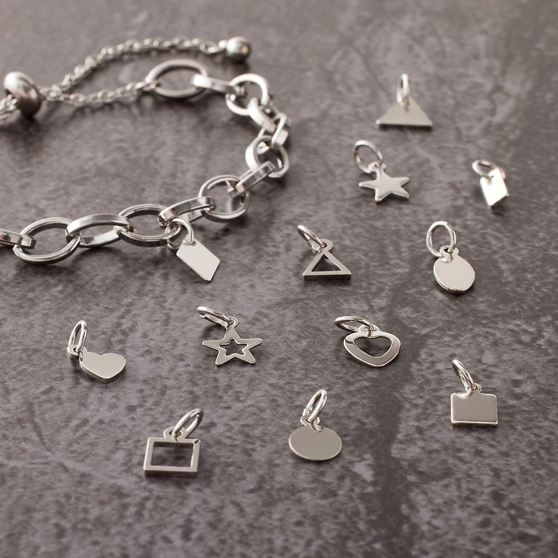 Silver Basic Shapes Charms by Bead Landing™
