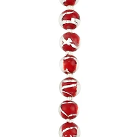 Red Lampwork Glass Stripe Beads by Bead Landing™