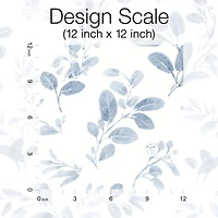 RoomMates Blue Dancing Leaves Peel & Stick Wallpaper