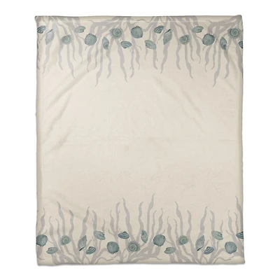 Shell & Border Coral Fleece Blanket
