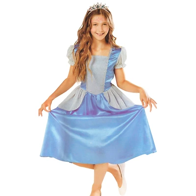 Blue & Silver Princess Girl Costume