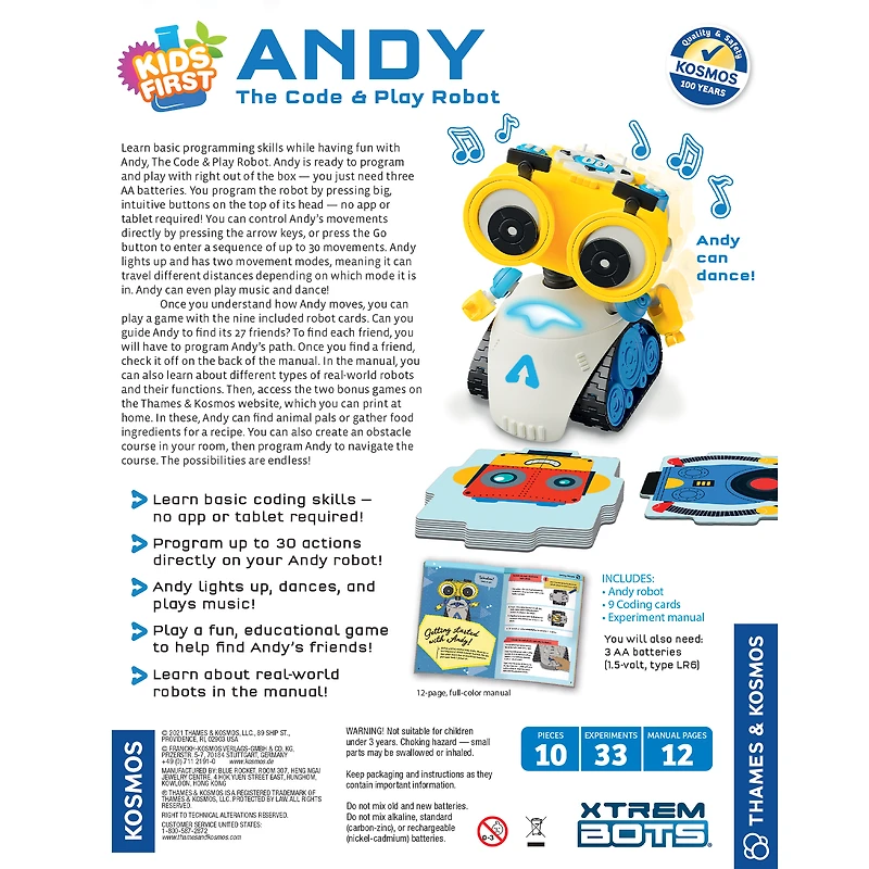 Thames & Kosmos Andy: The Code & Play Robot