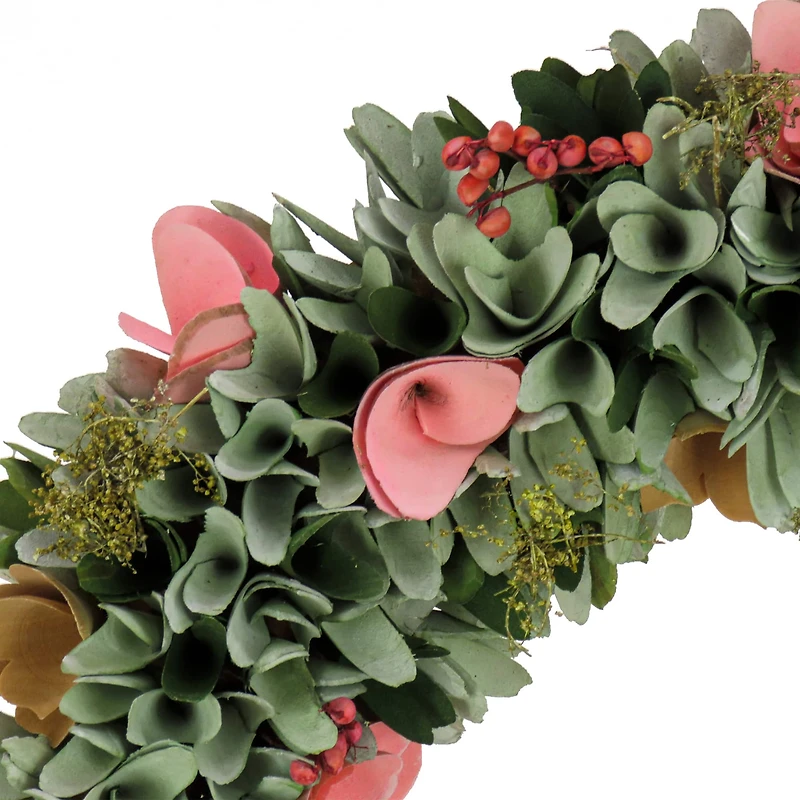 18" Spring Pastel Floral Wreath