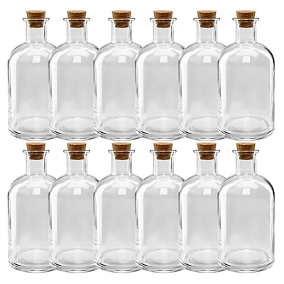 12 Pack: 5.6" Glass Bottle with Cork by Ashland®