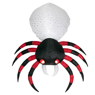 4ft. Lighted Inflatable Chill & Thrill Spider Outdoor Halloween Decoration
