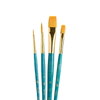 Princeton™ RealValue™ Golden Taklon 4 Piece Brush Set
