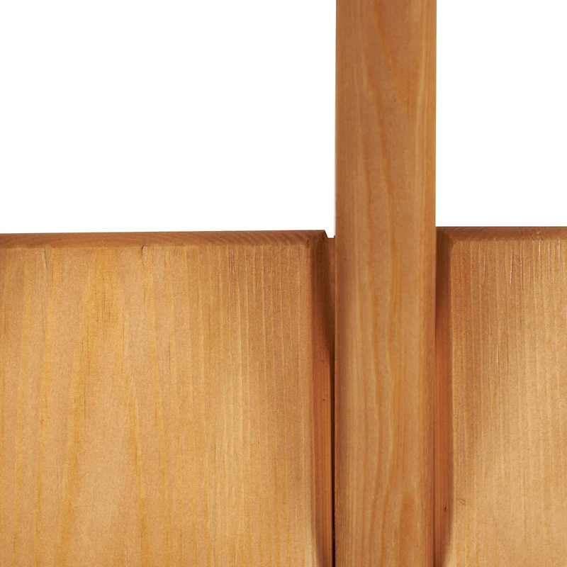 Brown Wood Minimalistic Wall Hook with 6 Hangers