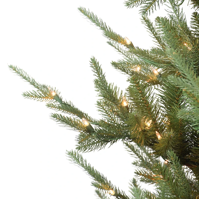 7.5ft. Pre-Lit Hillside Spruce Artificial Christmas Tree, Clear Lights