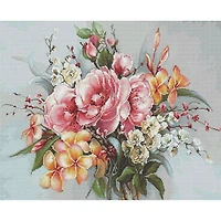 Luca-s Flower Bouquet Counted Cross Stitch Kit