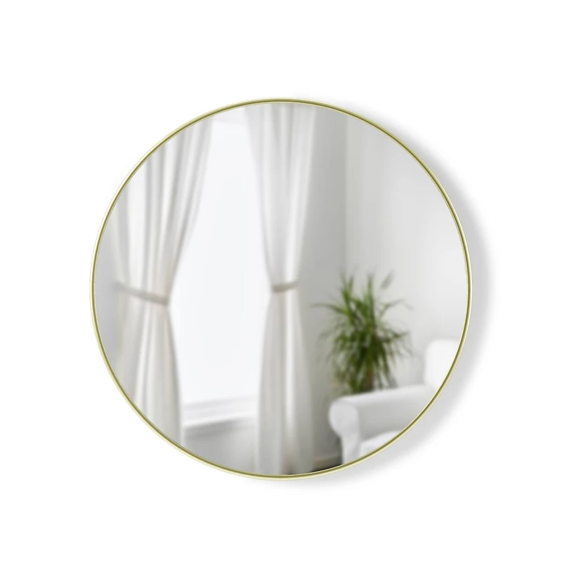 Umbra 24" Brass Hubba Round Mirror 