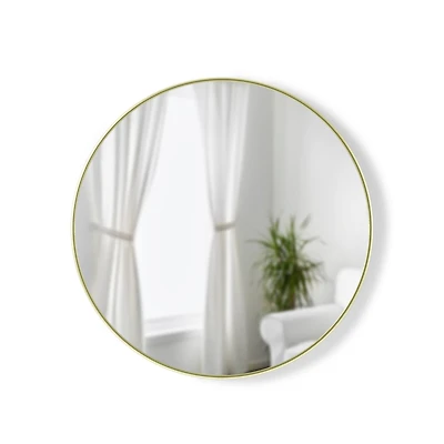 Umbra 24" Brass Hubba Round Mirror 