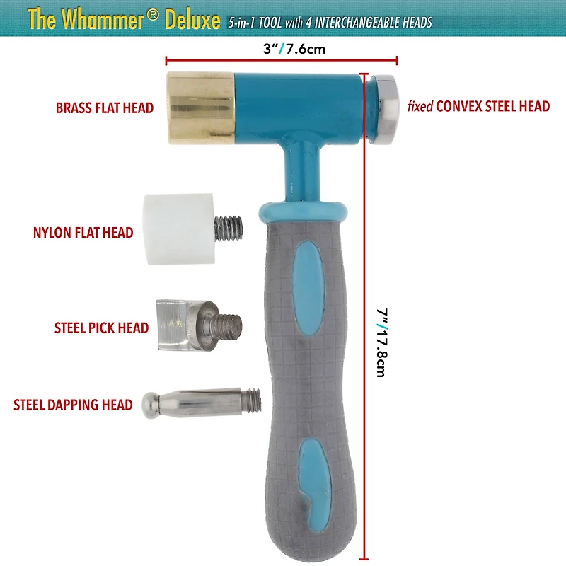 The Beadsmith® Whammer Deluxe with Four Interchangeable Heads