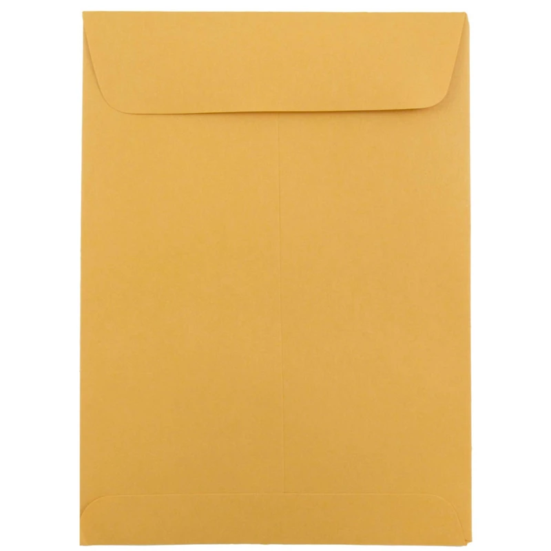 JAM Paper 5.5" x 7.5" Brown Kraft Open End Recycled Catalog Manila Envelopes