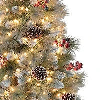 4.5ft. Pre-Lit Sterling Pine Artificial Christmas Tree, Clear Lights