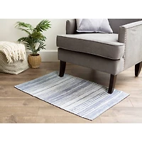 DII® Variegated French Blue Recycled Yarn Rug , 2ft. x 3ft.
