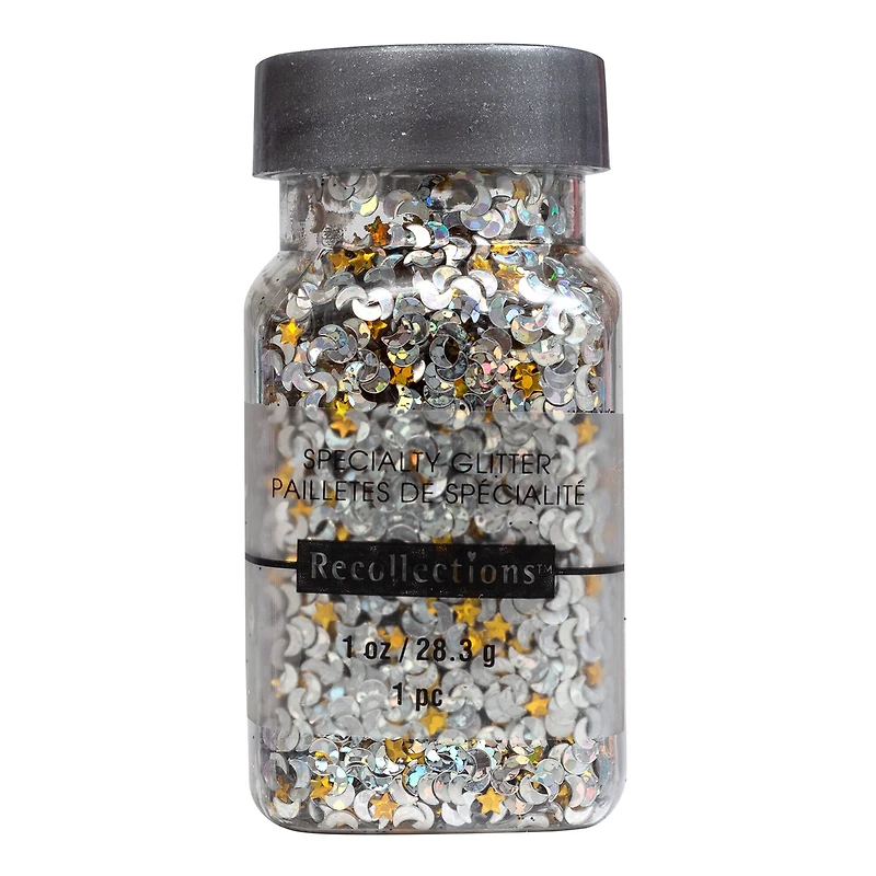 Star & Moon Shaped Glitter by Recollections™