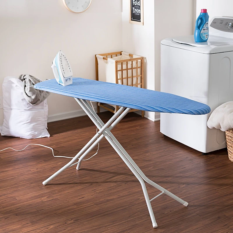 Honey Can Do Blue & White Ironing Board w/ Retractable Iron Rest