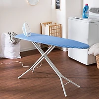 Honey Can Do Blue & White Ironing Board w/ Retractable Iron Rest