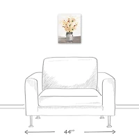 Floral Mason Jar Canvas Wall Art