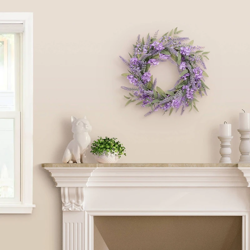 24" Purple Spring Lavender & Lilac Wreath