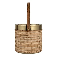 Hello Honey® 3qt. Boho-Chic Rattan & Steel Ice Bucket