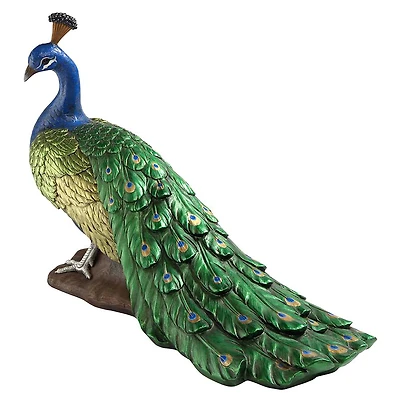 Design Toscano 21" The Regal Peacock Garden Sculpture