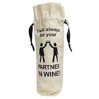 Personality Case™ Partners Canvas Wine Bag