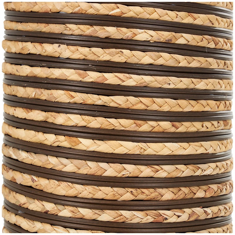 40" Brown Seagrass Handmade Vase