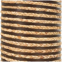 40" Brown Seagrass Handmade Vase