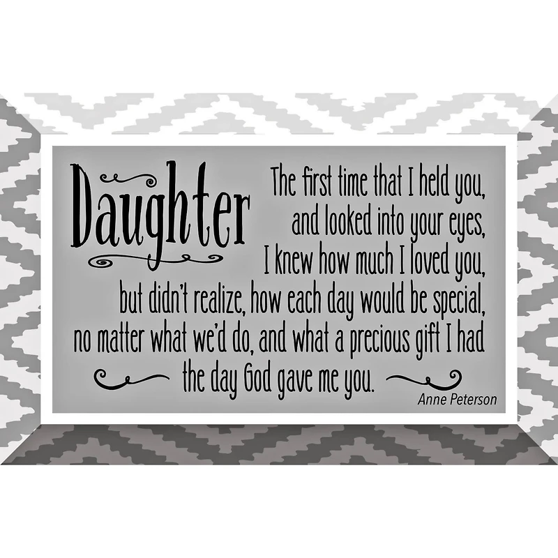 Daughter Glass Plaque with Easel